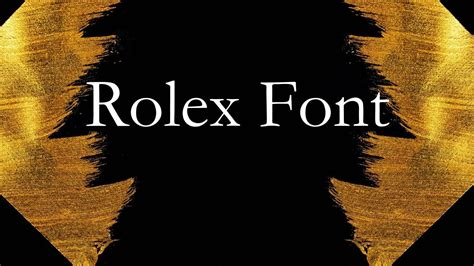 rolex schriftart word|rolex font generator download.